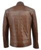 MAN LEATHER JACKET CODE: 05-M-RIP (BROWN-ANTIQUE)